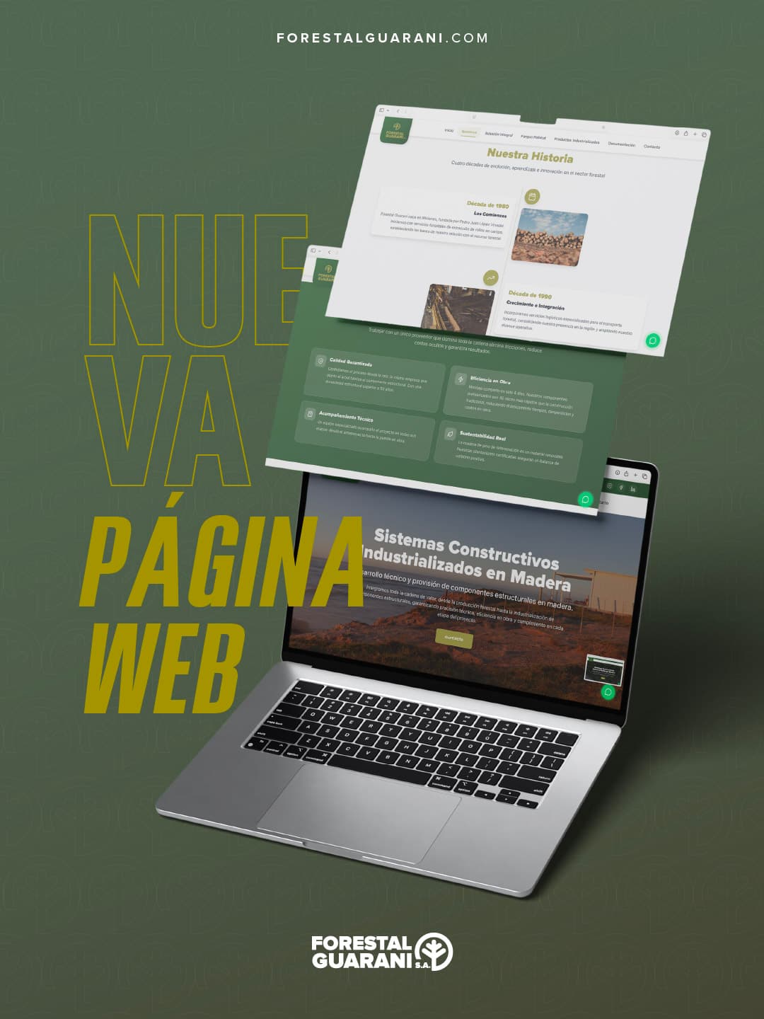 Plataforma corporativa B2B — Forestal Guaraní